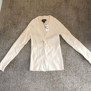 Cream braided sweater